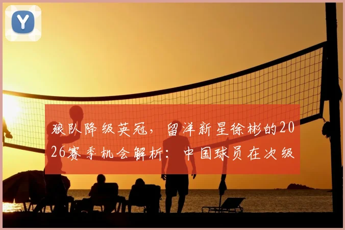 狼队降级英冠，留洋新星徐彬的2026赛季机会解析：中国球员在次级联赛如何站稳脚跟